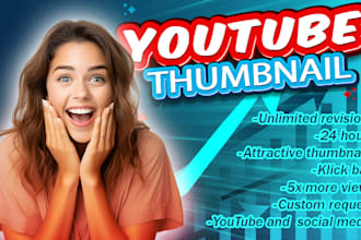 design a perfect youtube thumbnail in 24 hours