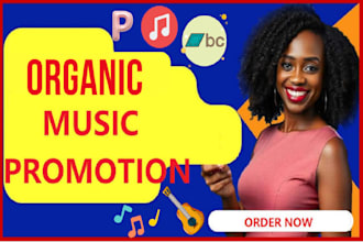 organic pandora, bandcamp, and itunes music promotion to global music lovers
