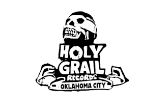 design punk rock inspired holy record store logo