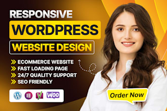 design, redesign, clone wordpress website, ecommerce website with elementor pro