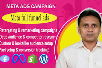 setup meta full funnel ads fb remarketing and retargeting