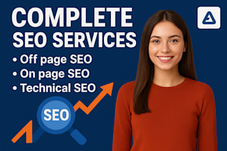 do complete on page, off page and technical SEO for your website