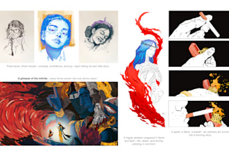 design illustrations, brand logo, album covers, posters