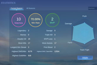 pilot your mobile legends account