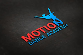 design unique tango rock gymnastic and dance logo