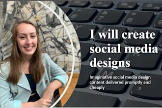 create marketing graphics for social media