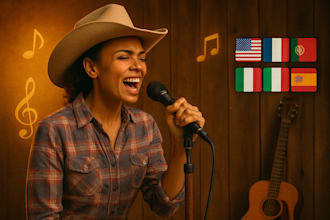 be your country female singer in english, french, portugues, italian, spanish