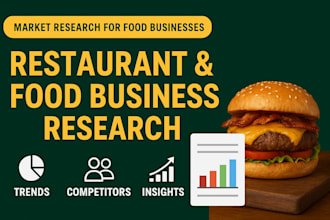 do restaurant market research, food industry trends and competitor analysis