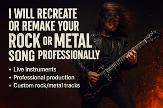recreate or remake your rock or metal song professionally