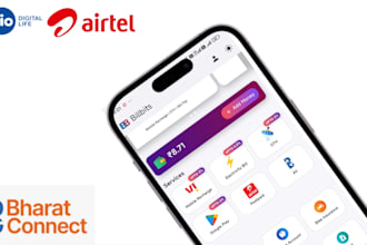 develope bill payment , mobile recharge app with bbps