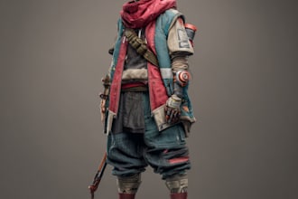 create fantasy, sci fi, character with hyperrealistic style