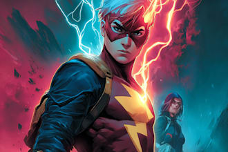comic book artist manga comic book cover art anime superhero