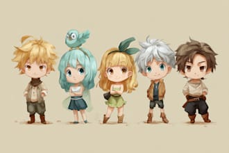 do chibi illustrations for you