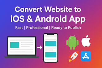 convert website to app, ios app and android app, mobile app development