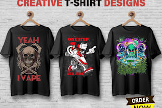 do custom t shirt, typography and minimalist t shirt design