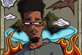 draw cover arts and cartoon illustrations