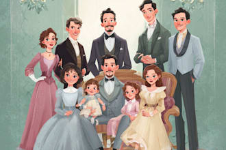 do disney cartoon portrait