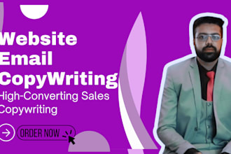 write professional email sales ad copy and website copywriting