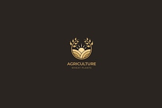 design agriculture and lawn care logo with unlimited revisions