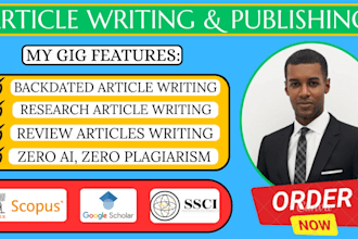 write and publish research article paper in peer reviewed index journal