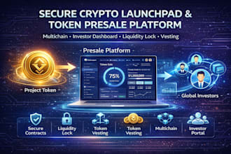 build a crypto token presale and launchpad platform with investor dashboard