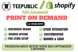 set up your teepublic store with trending designs and products