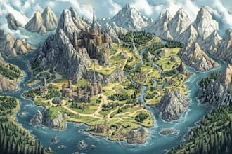draw a custom map for fantasy