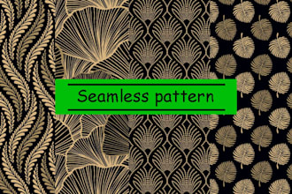 do seamless pattern design for you in vector file