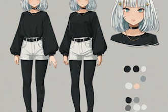 design a fantastic anime character for your story