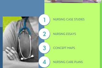 write nursing case studies, concept maps and progress notes