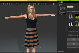 do character modeling, rigging for reallusion iclone, cc4, cc5, 3d model