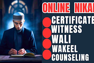 arrange and perform islamic nikah with full support