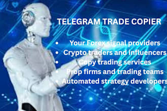 develop your telegram trade copier bot, trading bot