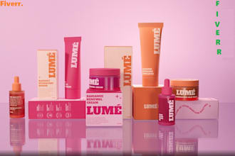 do cosmetic label and product label design