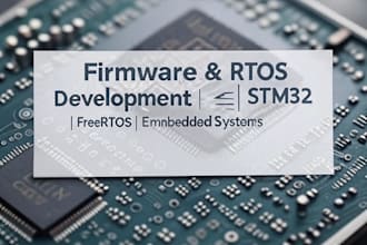 develop firmware, rtos apps, and drivers for embedded systems