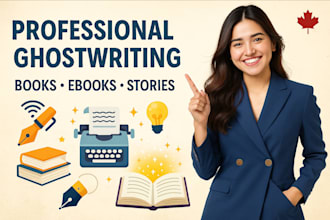 ghostwrite engaging ebooks, books and stories professionally