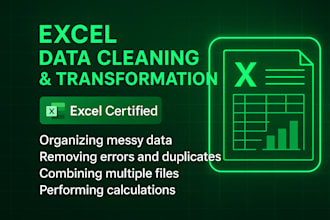 clean and transform your data in excel