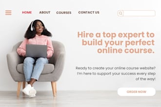 create online course website on kajabi, wordpress, ghl, learnworlds