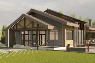 remodel 3d villa apartment,living space,facade design,landscape design,d5 render