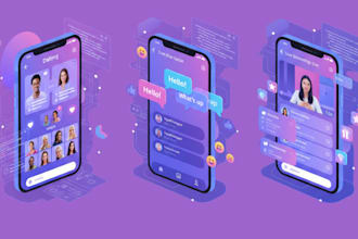 develop dating mobile app, social chat app, live stream, social media app