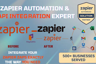 setup, and optimized zapier integration, automations and webhooks