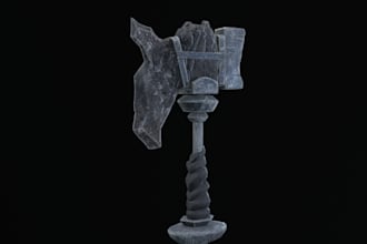 create detailed 3d models, prop artist, game ready