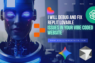 debug and fix issues in your vibe coded website replit lovable