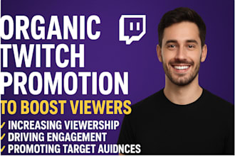 do organic twitch promotion with real viewers to help you reach partner