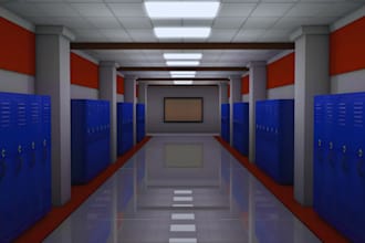 design 3d locker room, gym locker, school locker, dressing room