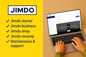design a professional and modern website using jimdo