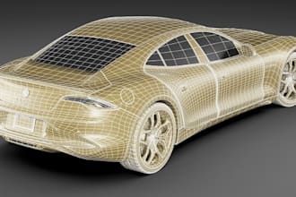 create professional 3d car modeling, car design, and realistic 3d car rendering