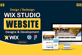 design wix studio website, redesign wix studio website, figma to wix studio