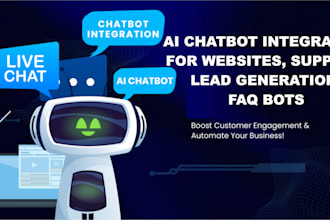 do ai chatbot integration for websites, support, lead generation, faq bots