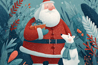 draw christmas illustrations and cards for you